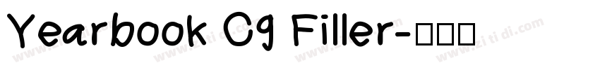 Yearbook Cg Filler字体转换